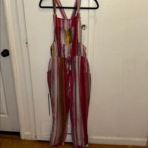 Tribal Striped silky Jumpsuit with pockets. In perfect condition